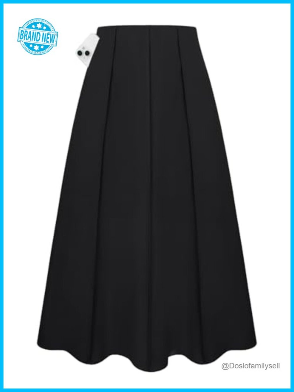 Womens Linen Maxi Skirt High Waist A Line Flowy Long Skirt with Pockets